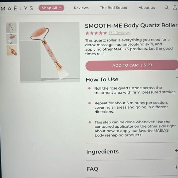 maelys Other - Smooth-me body quartz roller paid 29-